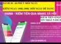 Hướng dẩn kiếm tiền từ Facebook của bạn với Hana