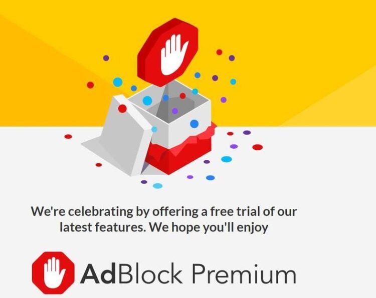 Nhận ngay 1 năm miễn phí Adblock Premium mới nhất